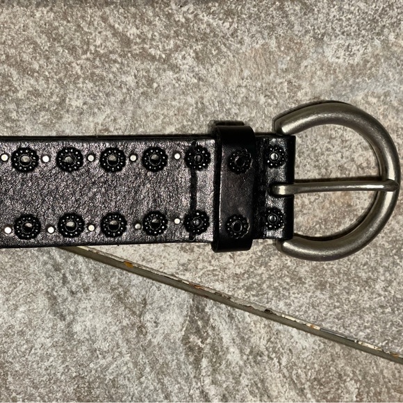 Fossil Accessories - Fossil Black Leather Belt with Silver Buckle